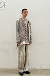 ARCHIVIO J.M.Ribot color block stripe suit G01/FD